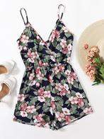 NIEUW! Romantische zwarte boho gipsy bloem jumpsuit maat L, Kleding | Dames, Verzenden, Nieuw, Maat 42/44 (L), Zwart