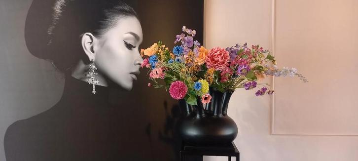 Silk-ka Royaal Zijden Bloemen Boeket xxl (excl. toetervaas), Huis en Inrichting, Woonaccessoires | Kunstplanten en Kunstbloemen