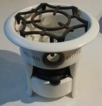 Originele creme emaille beccon 1 pits  petroleumstel, Antiek en Kunst, Antiek | Emaille, Ophalen