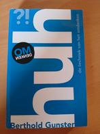 Berthold Gunster - Huh?!, Boeken, Ophalen of Verzenden, Berthold Gunster, Ontwikkelingspsychologie, Zo goed als nieuw