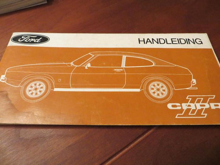 Instructieboek Ford Capri II, ook 2.3 V6 en 3.0 V6 1974, Auto diversen, Handleidingen en Instructieboekjes, Ophalen of Verzenden