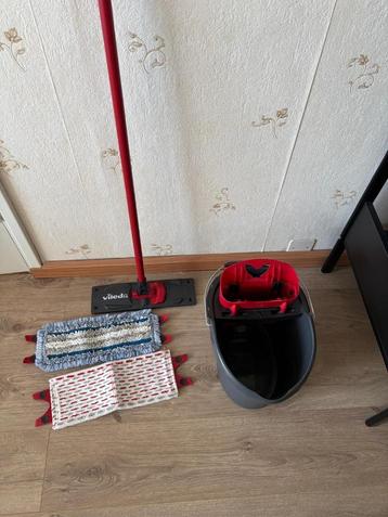 vileda ultramax mop met emmer en 3 dweildoeken beschikbaar voor biedingen