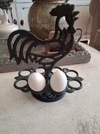 Mooie brocante gietijzeren eierrekje kip, Ophalen