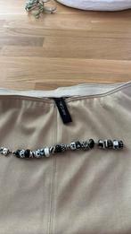 Troll Beads armband zwart witte kralen met vis sluiting, Ophalen of Verzenden, Zo goed als nieuw, Overige materialen