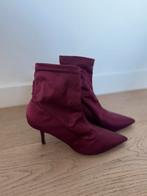 Bordeaux enkel sokkenlaars Zara, Overige kleuren, Zara, Lage of Enkellaarzen, Ophalen of Verzenden