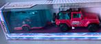 Majorette Jeep Wrangler met paarden trailer, Hobby en Vrije tijd, Modelauto's | Overige schalen, Ophalen of Verzenden