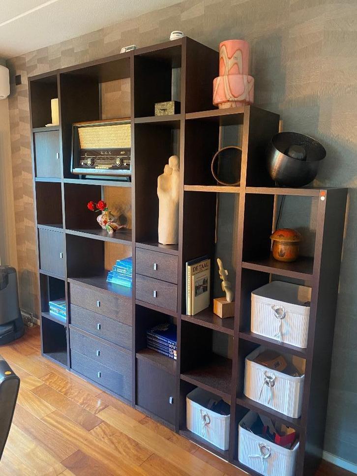 Vakkenkast / kast met vakken, Huis en Inrichting, Kasten | Wandmeubels, Gebruikt, 200 cm of meer, 200 tot 250 cm, 25 tot 50 cm