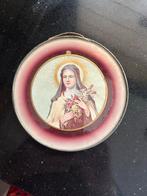 Vintage Glazen Maria Afbeelding, Ophalen of Verzenden