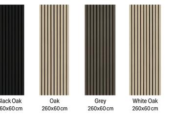 Akoestische panelen 260x60cm 21mm dik BESTE KWALITEIT beschikbaar voor biedingen