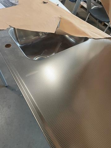 Nieuw RVS werkblad diamant keuken Bruynzeel aanrecht beschikbaar voor biedingen