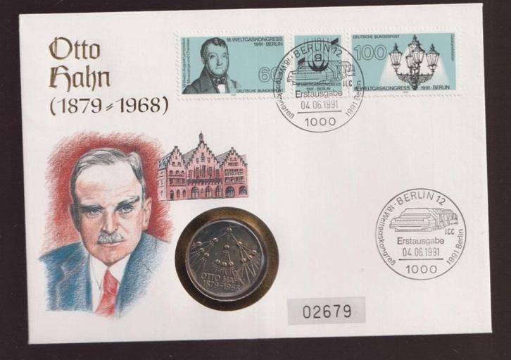 Duitsland Numisbrief met 5 mark Munt Mulecuulstructuur, Postzegels en Munten, Munten | Europa | Niet-Euromunten, Duitsland, Ophalen of Verzenden