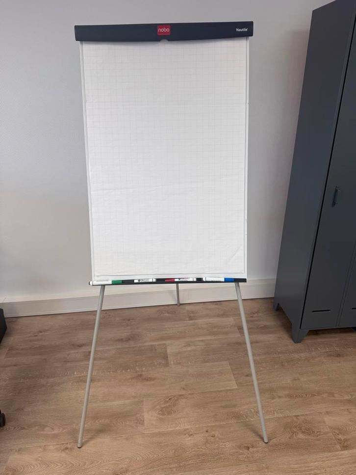 Flipover Nobo Nautile - 190cm hoog, Diversen, Schoolborden, Zo goed als nieuw, Whiteboard, Ophalen