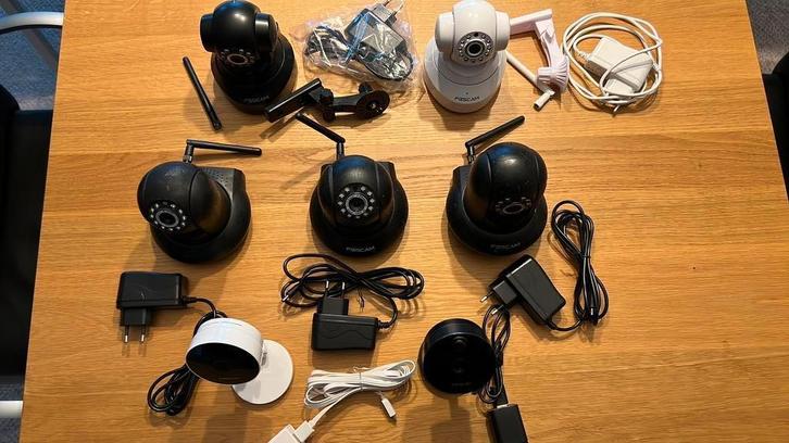 7x Diverse Foscam binnencamera’s z.g.a.n., Audio, Tv en Foto, Videobewaking, Zo goed als nieuw, Binnencamera, Ophalen of Verzenden