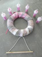 krans 30 cm roze deco geboortekrans leuke ideeen .., Huis en Inrichting, Woonaccessoires | Kransen, Ophalen of Verzenden, Zo goed als nieuw