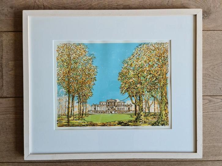 Johan Breuker - Zeefdruk Paviljoen Welgelegen, Antiek en Kunst, Kunst | Tekeningen en Foto's, Ophalen of Verzenden