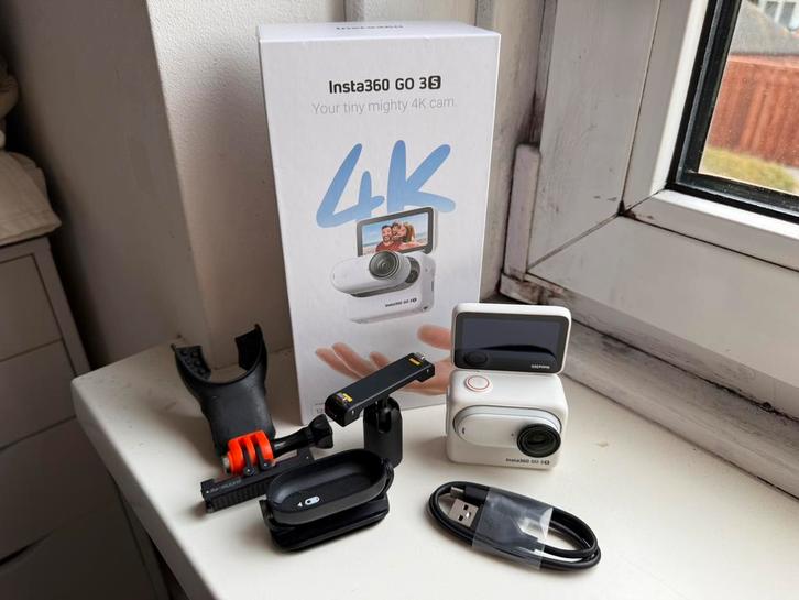 Insta360 GO 3S 4K – Zo goed als nieuw + complete set & doos, Audio, Tv en Foto, Actiecamera's, Zo goed als nieuw, Ophalen of Verzenden