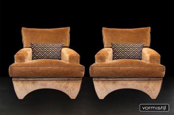 Set van 2 originele Bart van Bekhoven design fauteuils beschikbaar voor biedingen