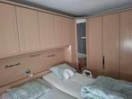 bed met brugkast, Ophalen, Gebruikt, Tweepersoons, Hout