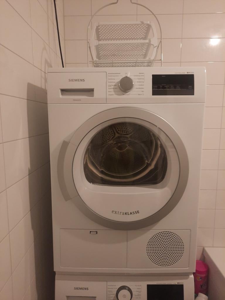 Siemens Extraklasse Droger met accessoires, Ophalen, 6 tot 8 kg, Gebruikt, Voorlader