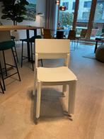 3 witte stapelstoelen, Huis en Inrichting, Stoelen, Ophalen, Kunststof, Drie, Wit