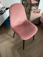 2x Roze Fluwelen Stoelen, Ophalen, Zo goed als nieuw, Overige kleuren, Twee