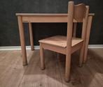 Bureautje , Schooltafeltje + stoeltje  van “Schilte”, Ophalen, Gebruikt, Bureau