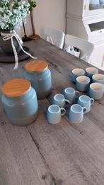 Mooi grijsblauw servies,alles voor 30,00 €, Huis en Inrichting, Keuken | Servies, Ophalen, Zo goed als nieuw, Overige stijlen
