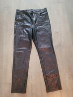 Mettalic look broek, Maat 38/40 (M), Paars, Ophalen of Verzenden, Zo goed als nieuw