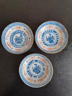 Oude Chinese porseleinen bakjes gemerkt, Ophalen of Verzenden