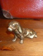 Hond koper zwaar teckel, Ophalen of Verzenden, Gebruikt, Hond of Kat, Beeldje of Figuurtje
