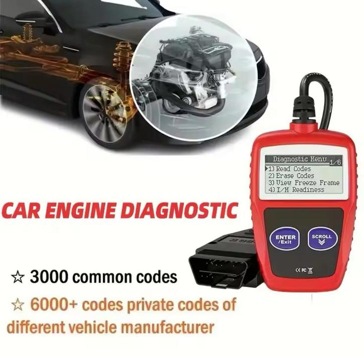 OBD2 universeel Uitleesapparaat - Diagnose Tool, Auto diversen, Autogereedschap, Nieuw, Ophalen of Verzenden