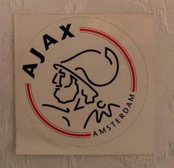 Sticker 6 cm doorsnede Ajax Amsterdam rood wit zwart beschikbaar voor biedingen