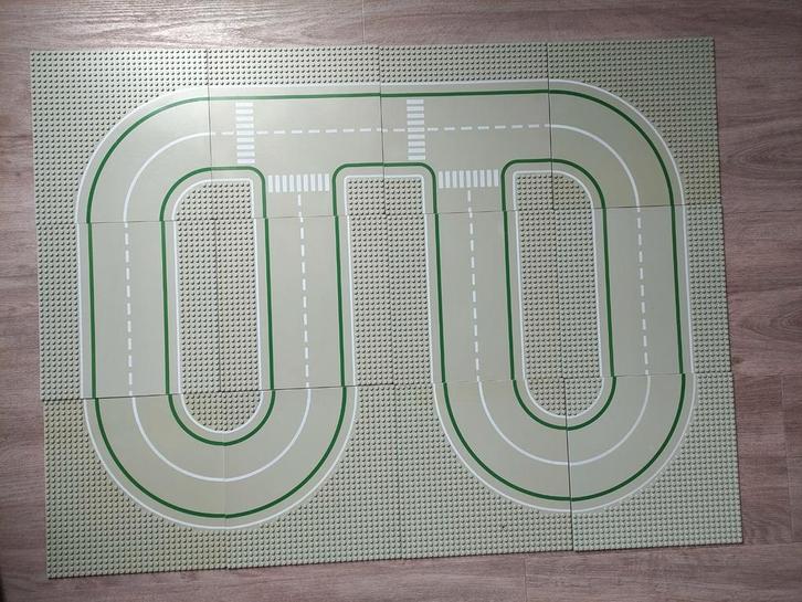 12 Lego City wegenplaten wegplaten grijs met fietspad, Kinderen en Baby's, Speelgoed | Duplo en Lego, Gebruikt, Lego, Ophalen of Verzenden
