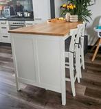 Ikea TORNVIKEN keukeneiland inclusief stoelen, Huis en Inrichting, Tafels | Statafels, Ophalen, Zo goed als nieuw
