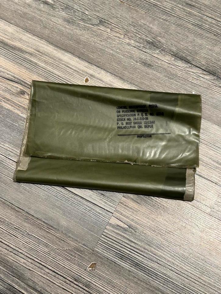 Amerikaanse waterproof invasio pistolbag ww2, Verzamelen, Militaria | Tweede Wereldoorlog, Landmacht, Overige typen, Amerika, Ophalen of Verzenden