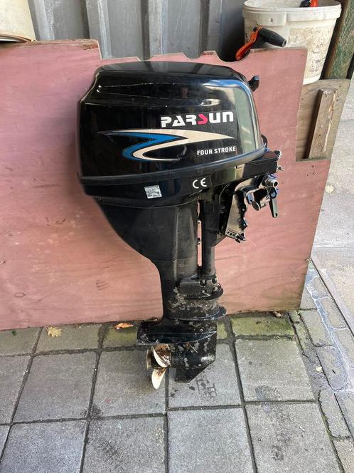 Buitenboordmotor 9.9 pk langstaart, Watersport en Boten, Buiten- en Binnenboordmotoren, Gebruikt, Benzine, Buitenboordmotor, 10 tot 30 pk