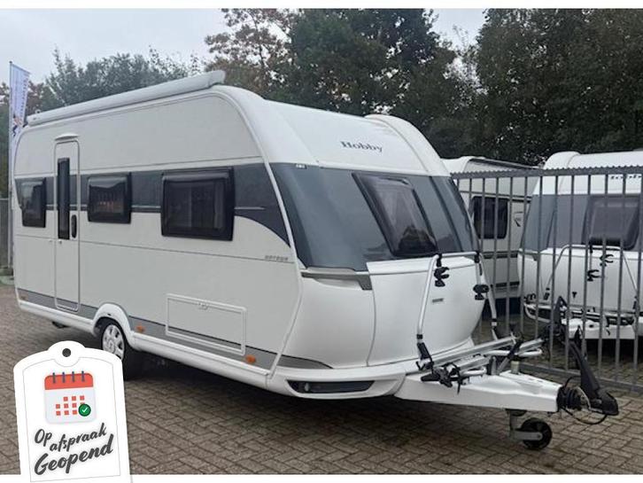 Hobby Ontour 460 DL Incl. Mover en Luifel, Caravans en Kamperen, Caravans, Bedrijf, tot en met 3, Treinzit, Hobby, 2 aparte bedden