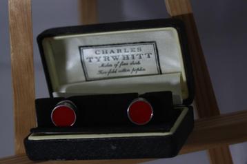 Vintage manchetknopen Charles Tyrwhitt in doosje beschikbaar voor biedingen