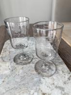 2 Antieke Franse wijnglazen *HIT*, Ophalen of Verzenden