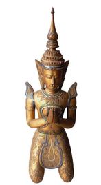 grote houten Thaise Boeddha ., Gebruikt, Ophalen