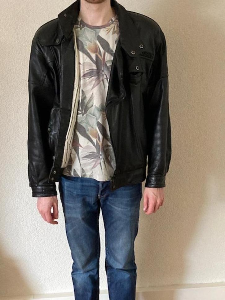 Leren stoere motorjas, Motoren, Kleding | Motorkleding, Jas | leer, Heren, Tweedehands, Ophalen of Verzenden
