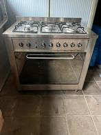 5 pits gasfornuis met oven (Indesit), Witgoed en Apparatuur, Fornuizen, 60 cm of meer, 4 kookzones, Vrijstaand, Gebruikt