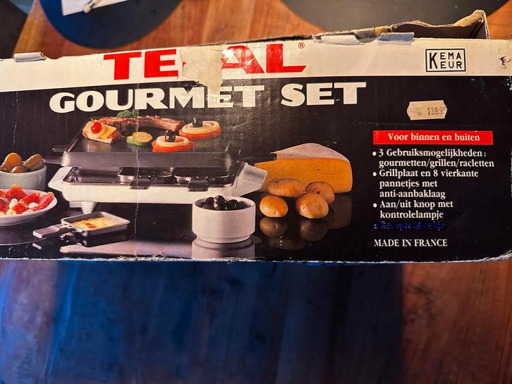 Tefal Gourmet Set - Raclette/Grill, Witgoed en Apparatuur, Gourmetstellen, Gebruikt, 8 personen of meer, Ophalen of Verzenden