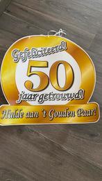 Gouden huwelijk 50 jaar getrouwd, Ophalen, Versiering, Geboorte of Huwelijk