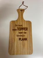 houten kaasplank - snijplank - borrelplank met tekst (nieuw), Huis en Inrichting, Ophalen of Verzenden, Nieuw