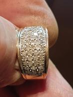 Gouden ring Arnold Vanderlyde 585/14k met steentjes, Gebruikt, 20 of groter, Met edelsteen, Heer