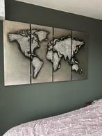 Goossens wereldkaart, Huis en Inrichting, Woonaccessoires | Schilderijen, Tekeningen en Foto's, Ophalen, 125 cm of meer, Zo goed als nieuw