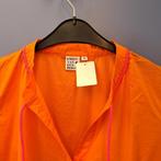 Emily van den Bergh top blouse knal oranje met roze S 49167, ., Emily van den Bergh, Oranje, Ophalen of Verzenden