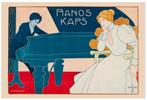 stijlvol PIANO Art Deco Reclame Poster affiche, Verzenden, Nieuw, A1 t/m A3, Film en Tv