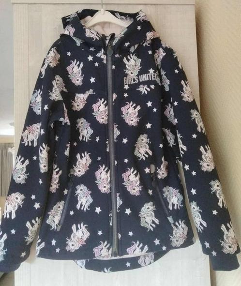 jas met kap herfst / tussenseizoensjas maat 122 - 128, Kinderen en Baby's, Kinderkleding | Maat 122, Gebruikt, Meisje, Jas, Ophalen of Verzenden
